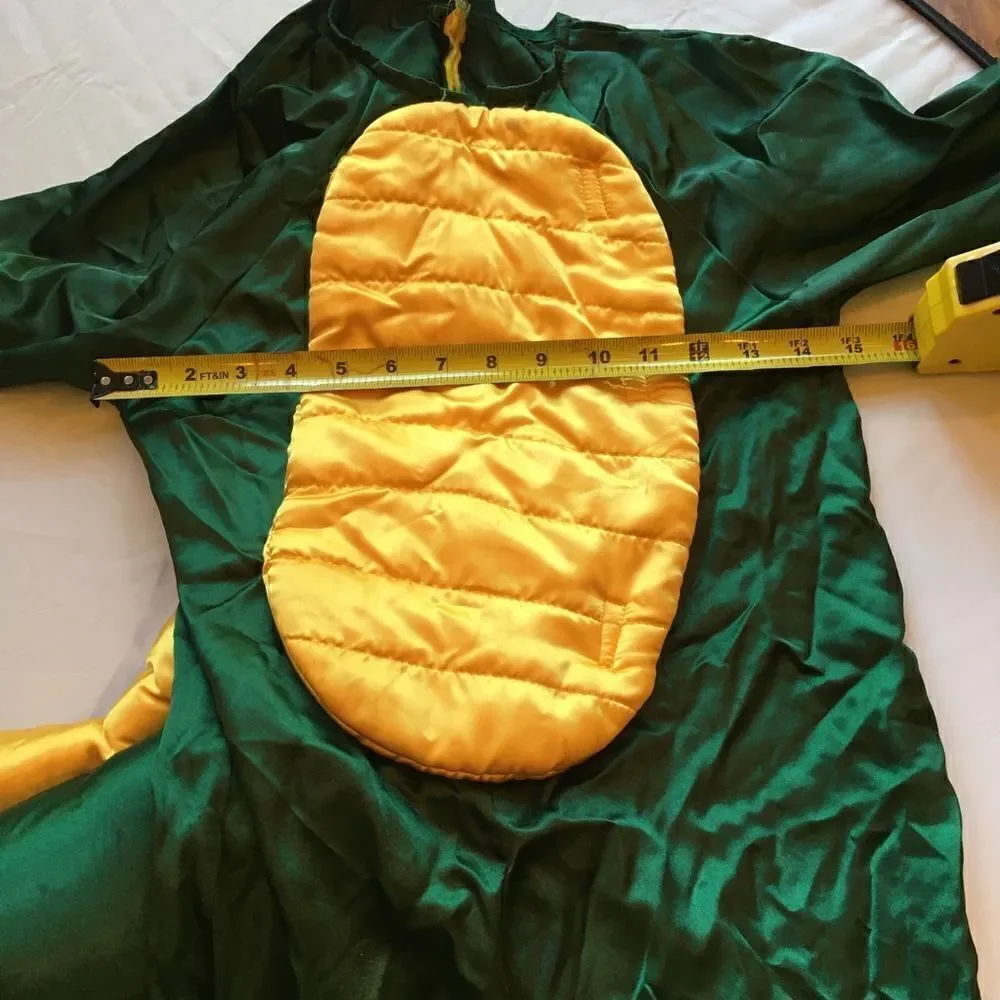 🦖 🎃- 18 GREEN Satin Dinosaur with Gold Stuffed Stegasaurus